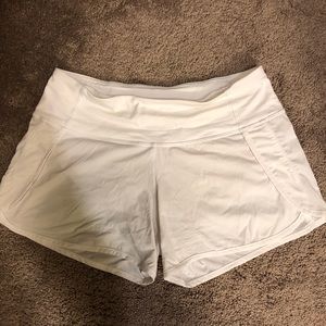 Lululemon Run Times White Shorts Size 4